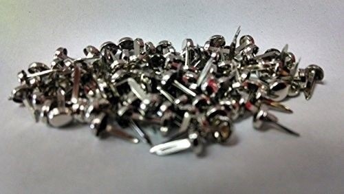 Mini Round Scrapbooking Brads - Metallic Silver