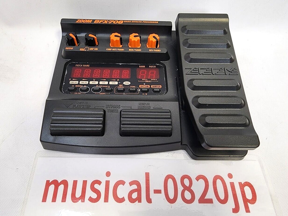 ZOOM BFX-708 Bass Effects Processor Multi Bass Effect Pedal
