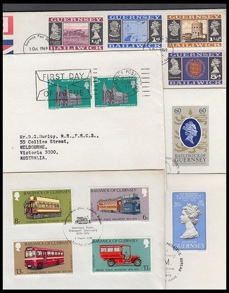 GUERNSEY COVERS (x10) (ID:301/D36507)