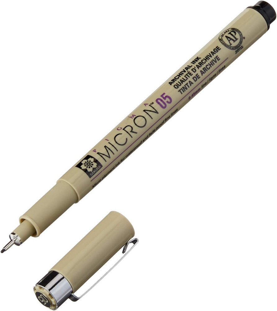 Sakura 50153 Micron Drawing Pen, 05, Black