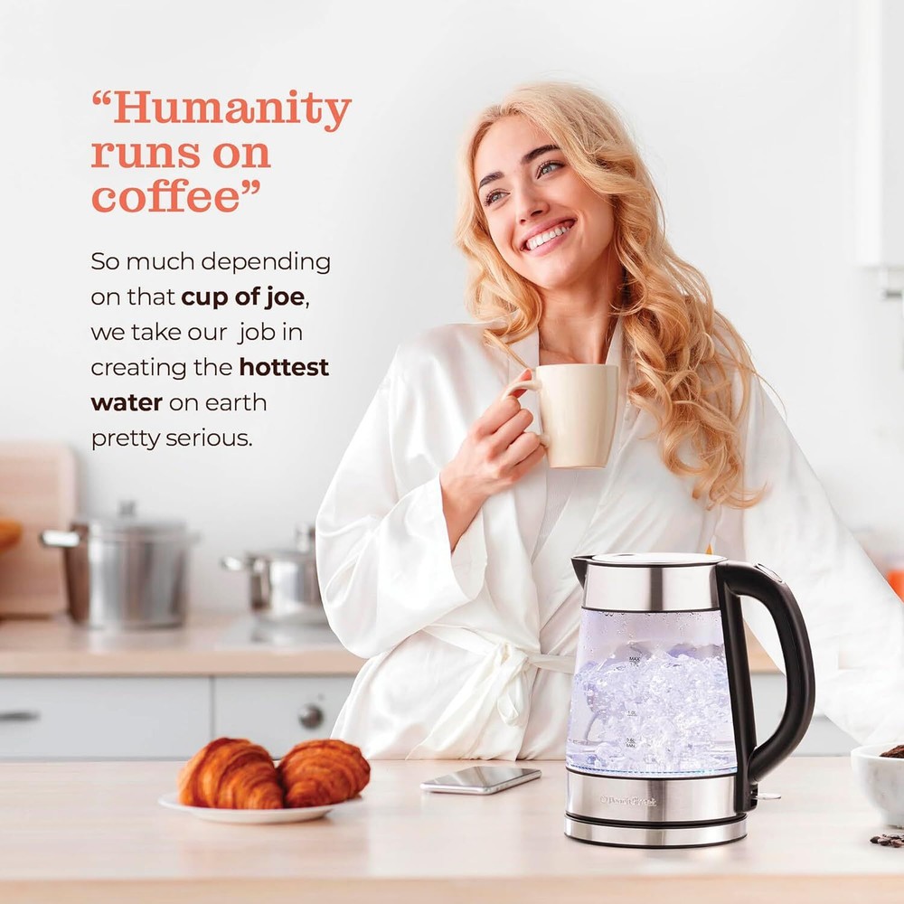 Electric kettle for coffee and tea