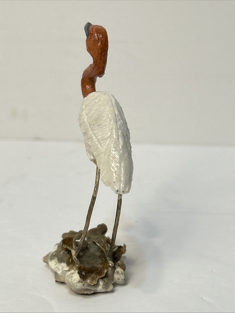 Carved Stone Storks on Quartz (3) Different Figurines 2”x 4” Unique Hand Crafted