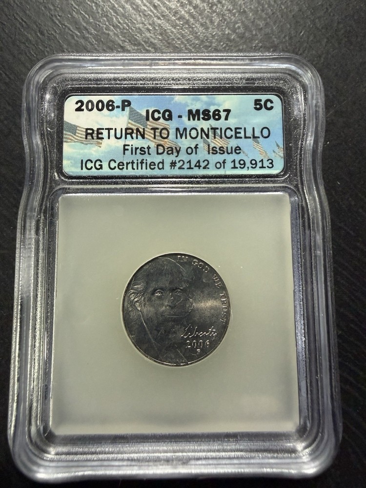 2006-P Jefferson Nickel ICG MS67