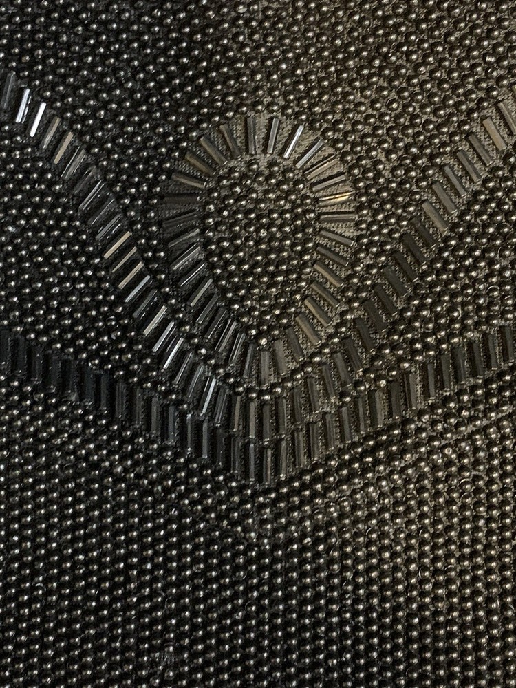 Beautiful Beaded Black Evening Purse