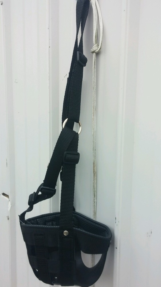 Tough 1 yearling size Easy Breathe Grazing Muzzle w/halter