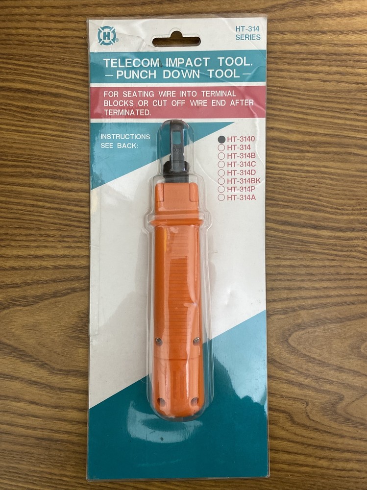 Telecom Impact and Punch Down Tool HT-3140 For Seating Terminal Blocks
