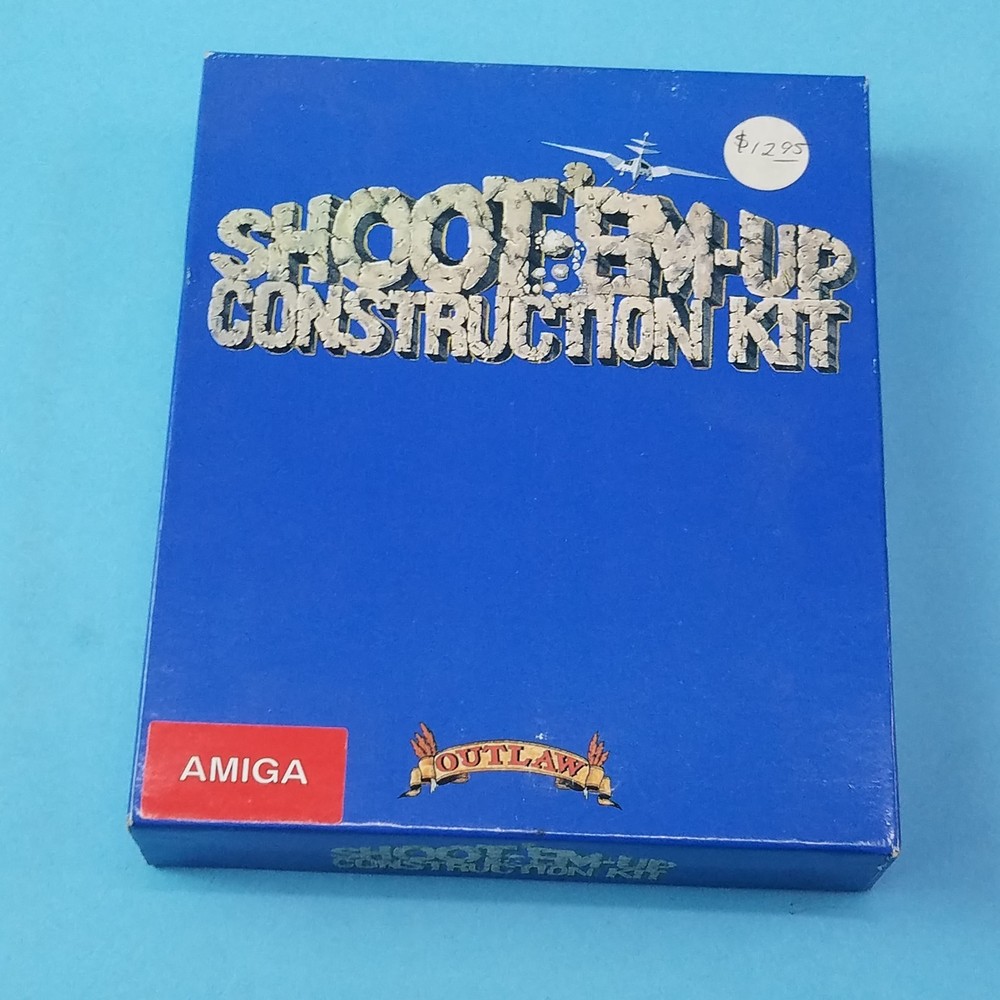 Shoot Em Up Construction Kit Box & Manual for Commodore Amiga Computer, 2 Disks