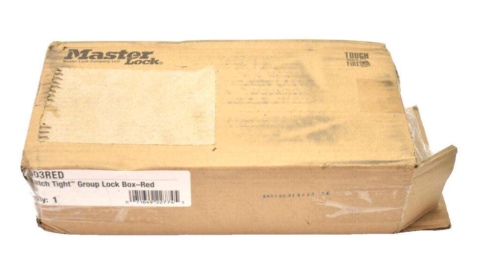 Master Lock Group Lockout Box Red 14 Locks Max Red 503RED Genuine OEM Unit
