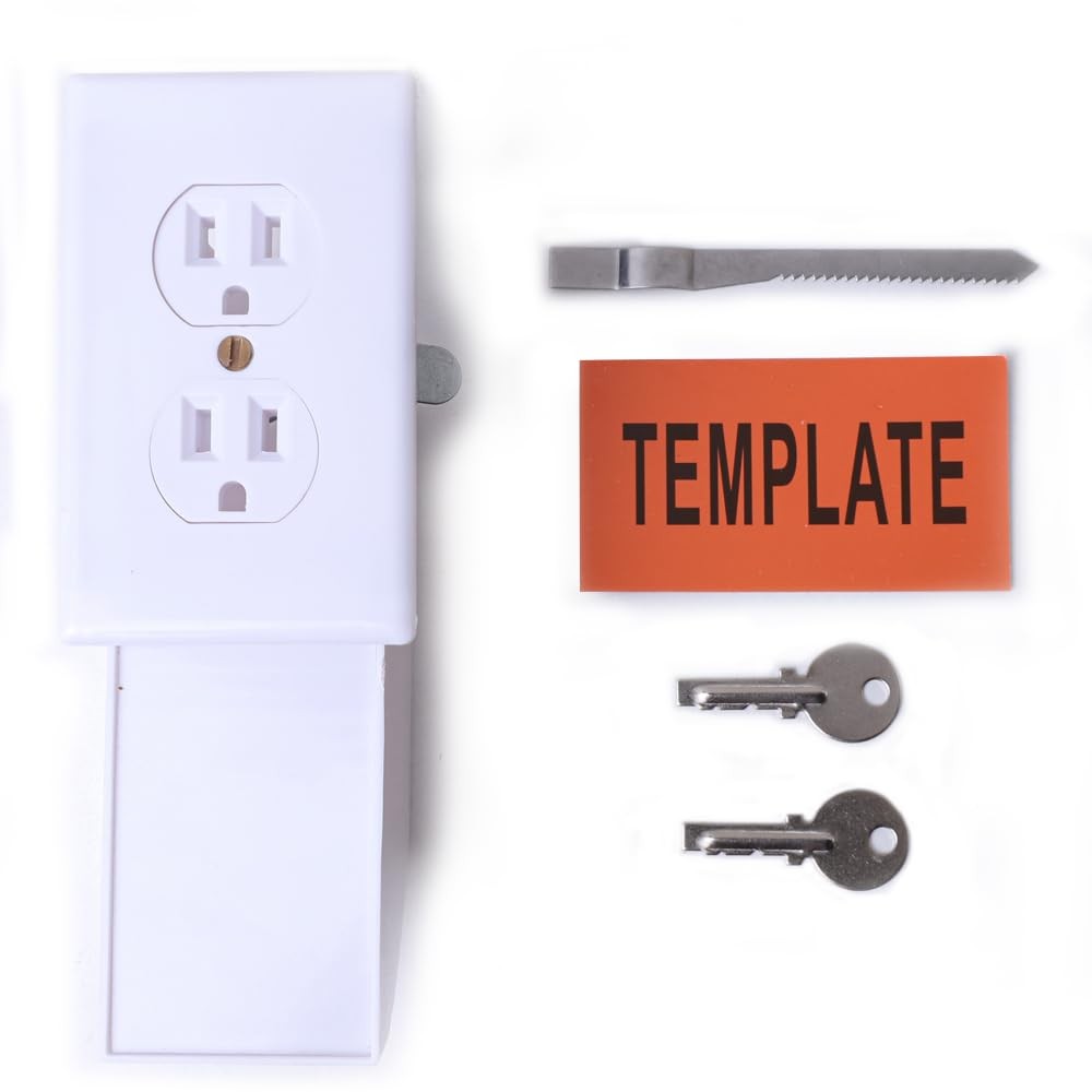 Wall Socket Diversion Safe- Hidden Diversion Safe Simple Install Magnetically...