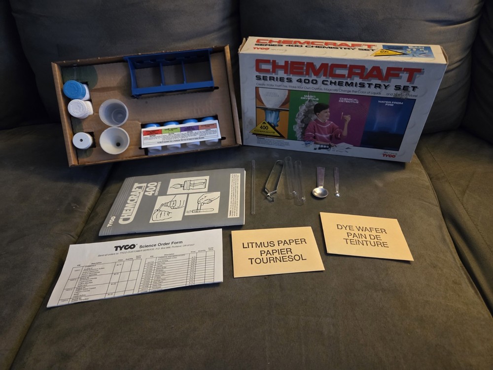 Tyco Chemcraft Series 400 Chemistry Set  #7345