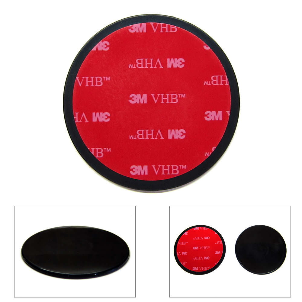 2-Pack 65mm Car Dashboard 3M Adhesive Suction Cup Mount Disc Disk for Mio GPS