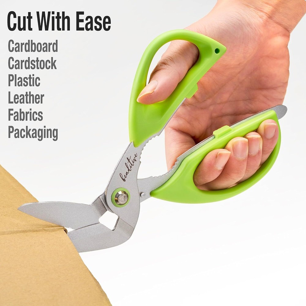 Beaditive Heavy Duty Multipurpose Angled Craft Scissors 7" - Japanese...