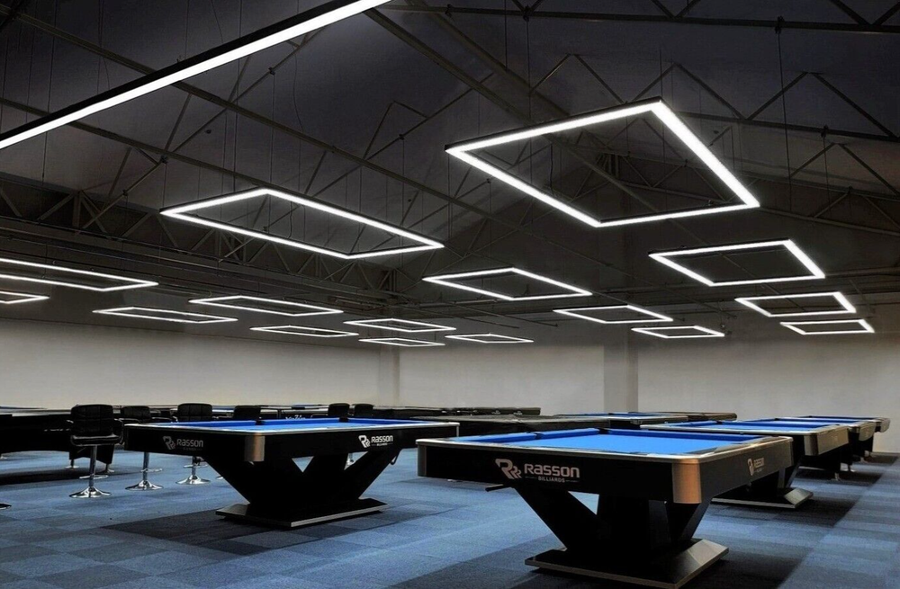 7FT Dimmable Perimeter Billiard Lights Modern LED Pool Table Lighting