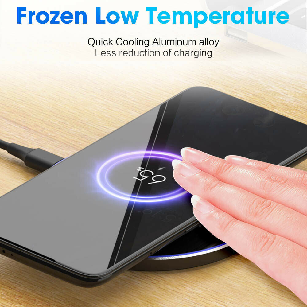 Wireless Charger Fast Charging Pad Mat for Samsung iPhone Android Phones Wirele