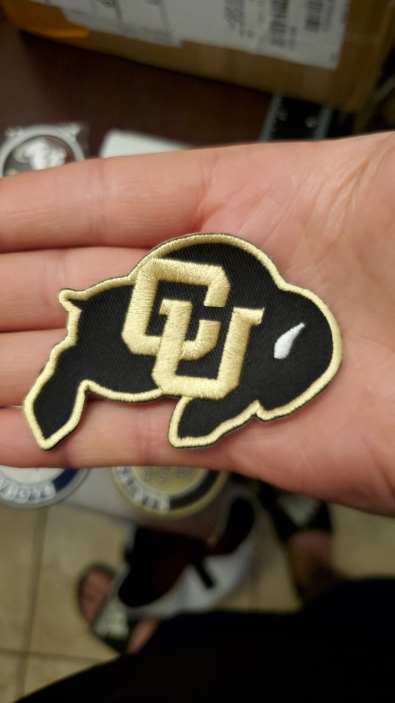 Colorado Buffaloes Patch. Fully Embroidered. Iron On Backing 3"X2"