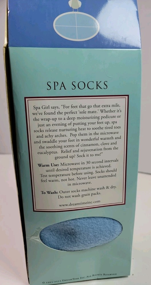 Spa Comforts Microwavable Spa Socks M/L