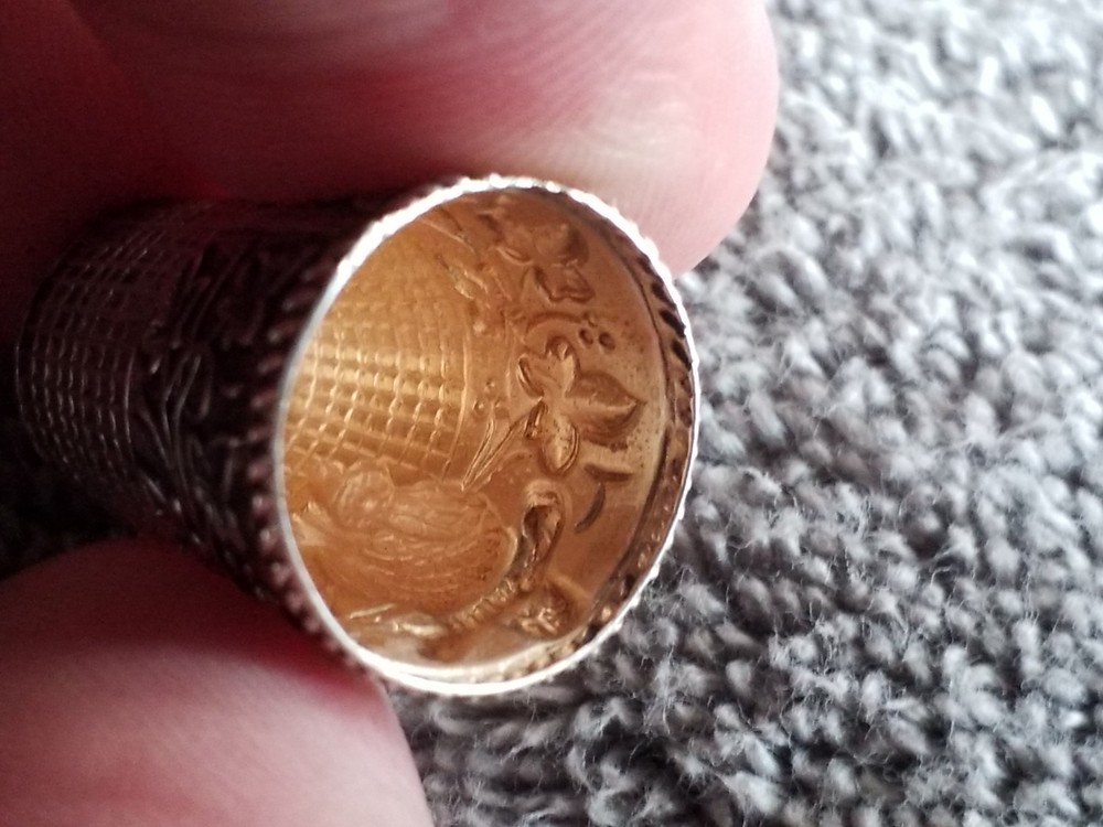 VINTAGE SILVER 925 THIMPEL, OWL IMAGE, USED