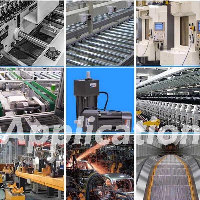 220V 110V 90W AC Motor Optical Axis Deceleration Geared With Speed Controller-