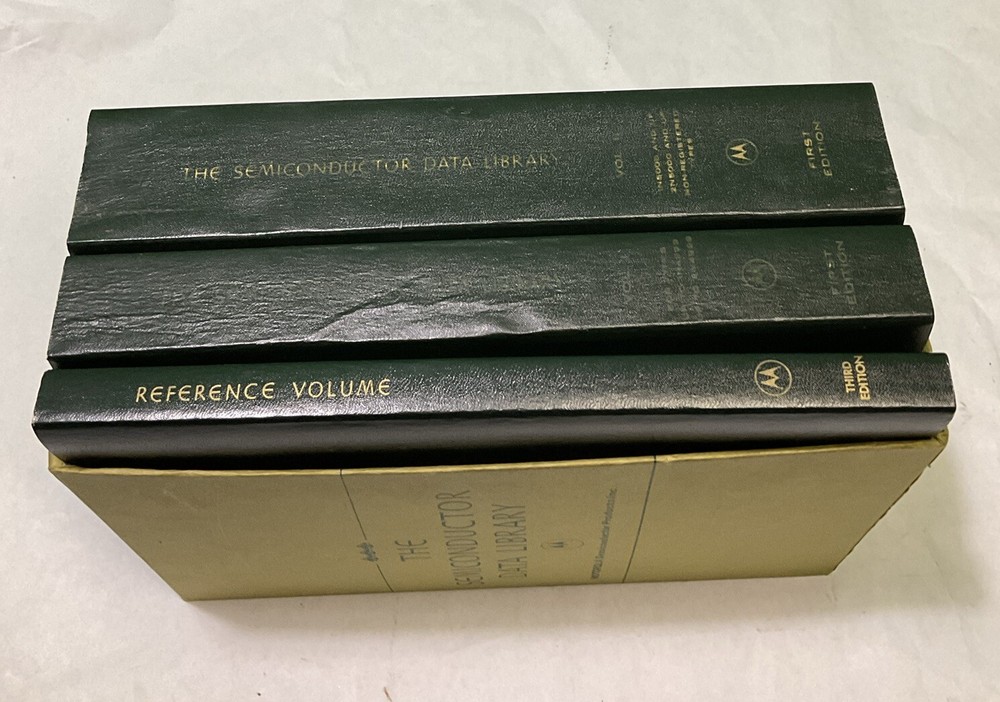 VTG 1972 First EditionThe Semiconductor Data Library Volume 1 ,2 & Third Edition
