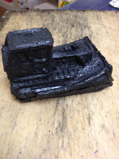 Bulldozer Made From Coal Figurine Handcrafted In Kentucky