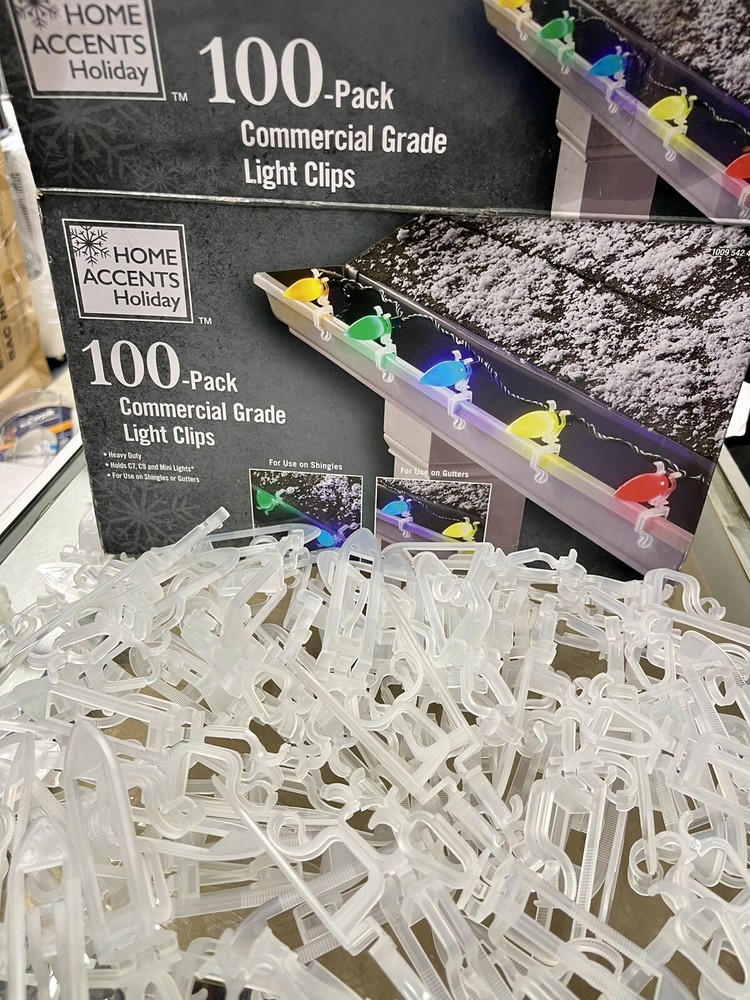 100-pack Heavy Duty Light Clips