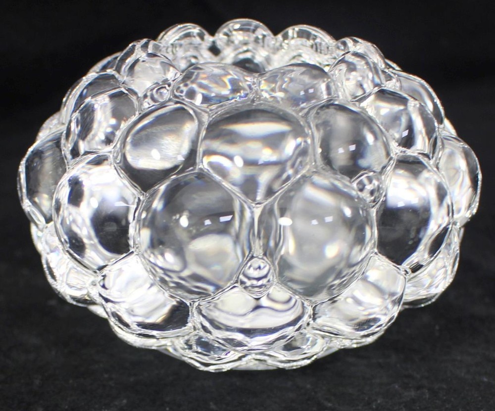 Orrefors Crystal Raspberry Votive Candleholder