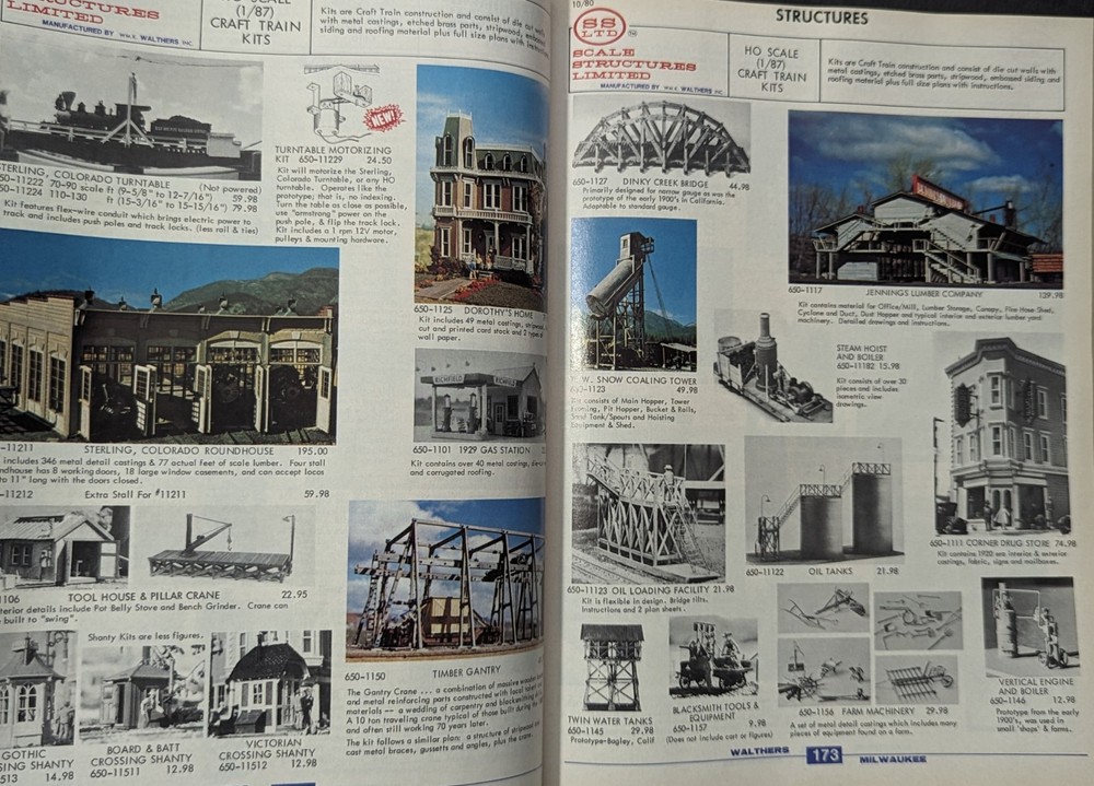 ***VINTAGE 1981 WALTHER'S HO SCALE MODEL TRAIN CATALOG & REFERENCE MANUAL***