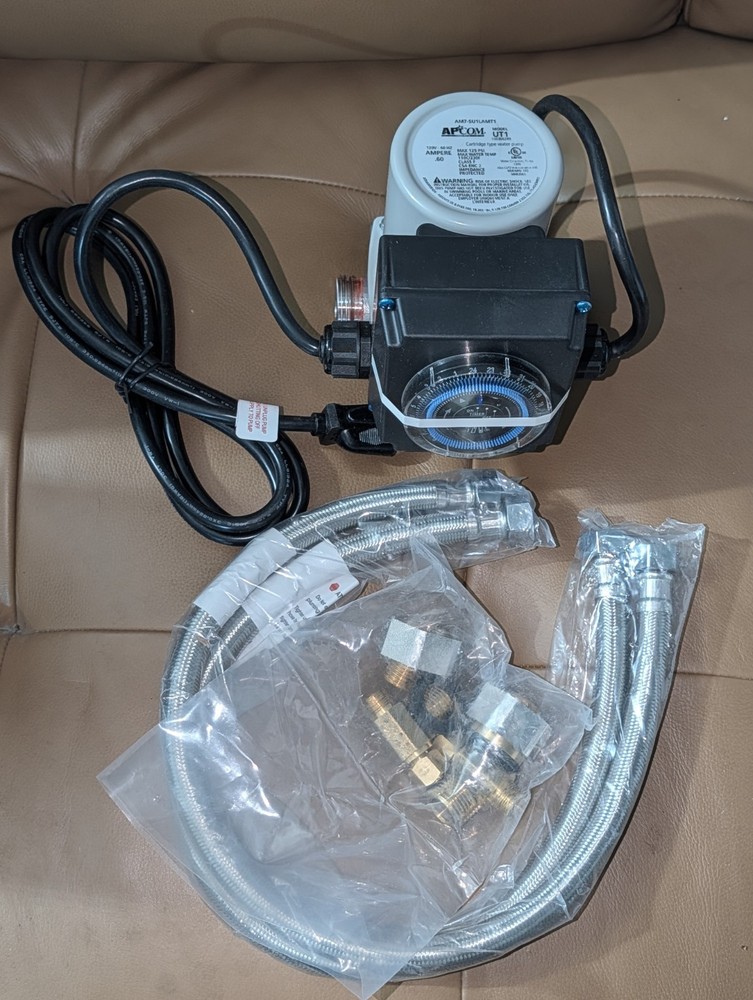 APCOM UT1 Hot Water Recirculation Pump For Under Sink - Instant Hot Water Rec...