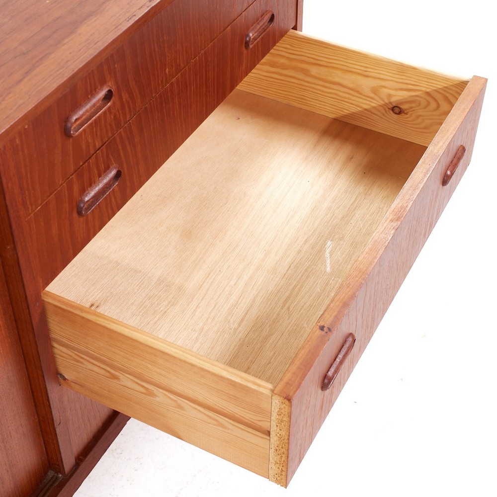 Arne Vodder Style Mid Century Teak Credenza
