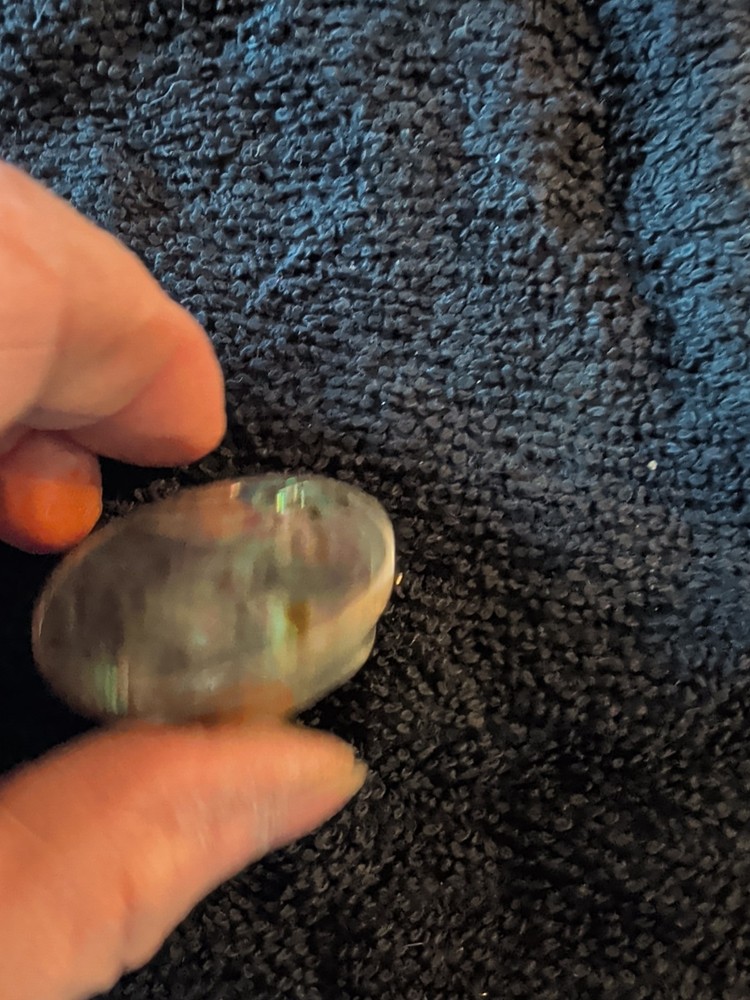 Sterling Silver Abalone Pill Box 1 1/2 X 1/2