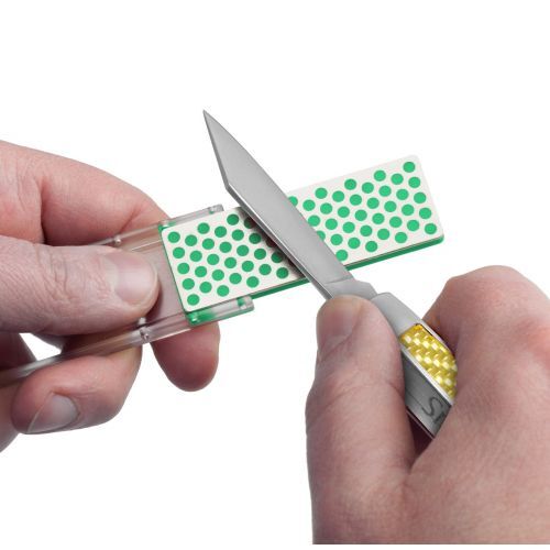 DMT F70E Mini Sharp Portable Folding Knife Sharpener Keychain Keyring Extra Fine