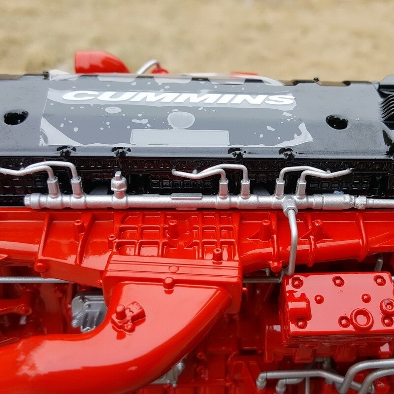 1:10 Cummins M15 Engine Transmission Construct Machine Equipment Diecast Model