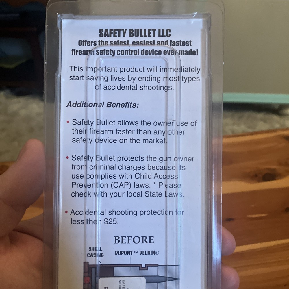 Safety Bullet LLC 45 ACP Safety Device
