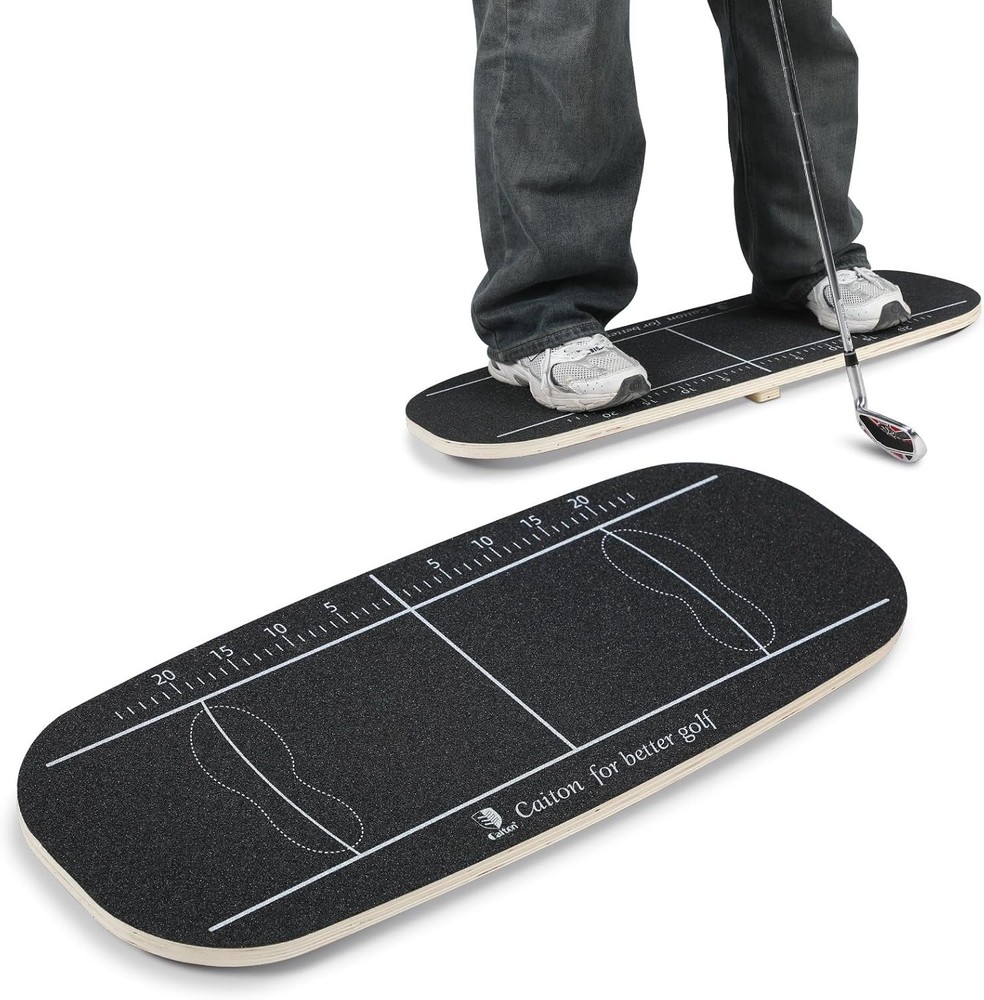 Golf Balance Board Swing Train Aid To Shift Weight Increase Consistency Trainer