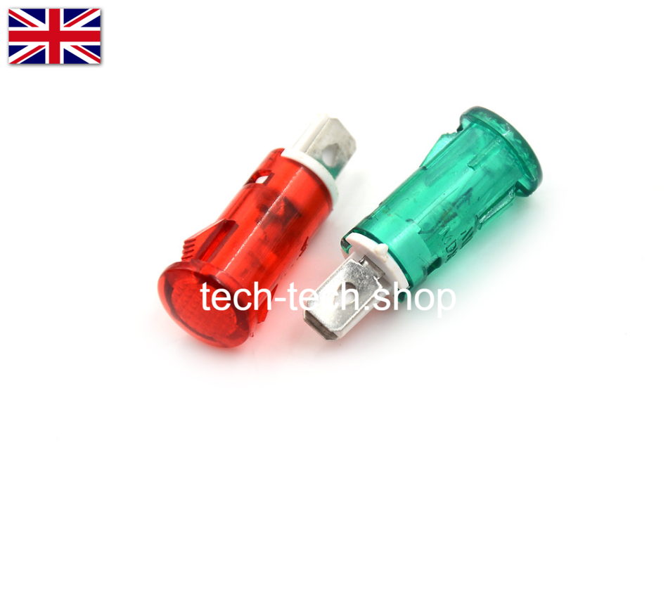 6pc Classic Kit Car Warning Lights Lamp 12v 12 volt Dash-board Panel Indicator