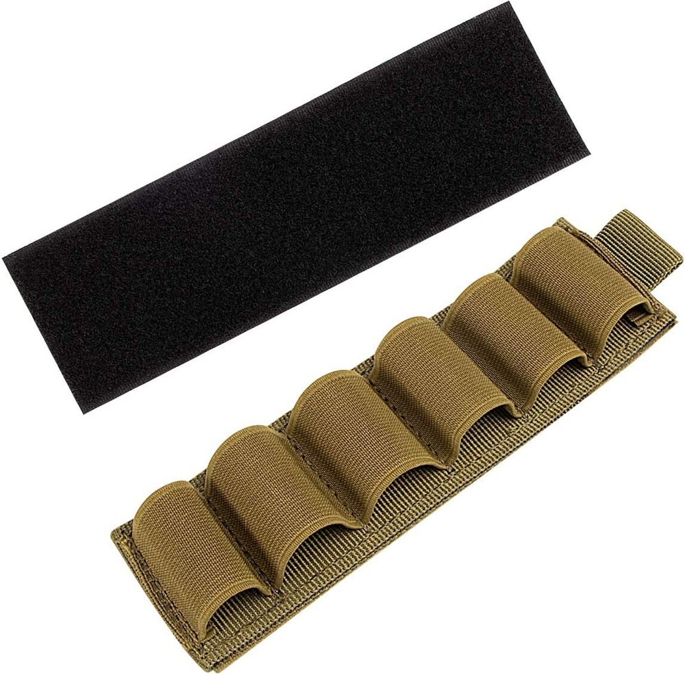 12 Ga Shotgun Shells Holder 2 Pack Ammo Holder Side Saddle with Adhensive Loop