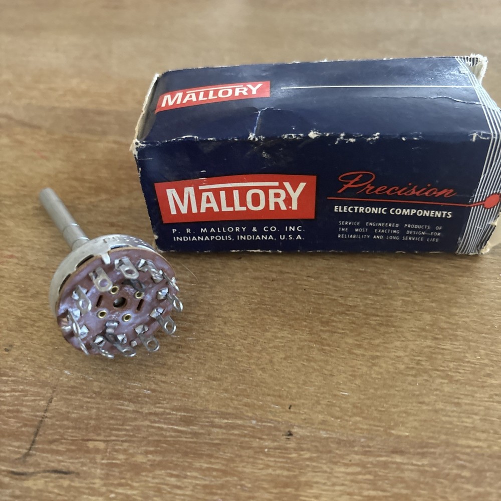Mallory 3226J Rotary Switch 6-Position 2-Pole Non-Shorting