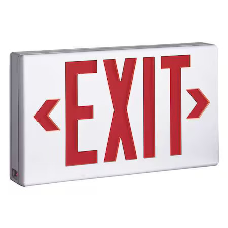 Cooper Lighting Lpx6 Exit Sign, White, 1 Or 2 Face(S), Led, Universal Mount,