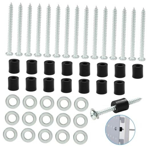 24 Set (72 Pieces) Pegboard Mounting Kit, Pegboard Spacers Pegboard