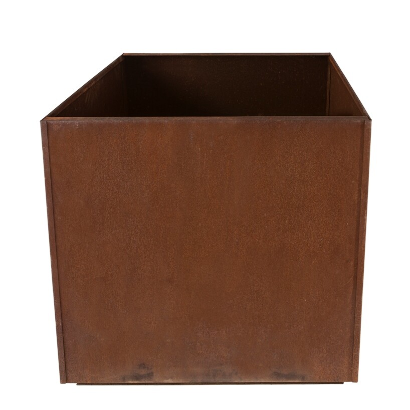 Square Metal Corten Steel Planter Box Extra Large Rectangle