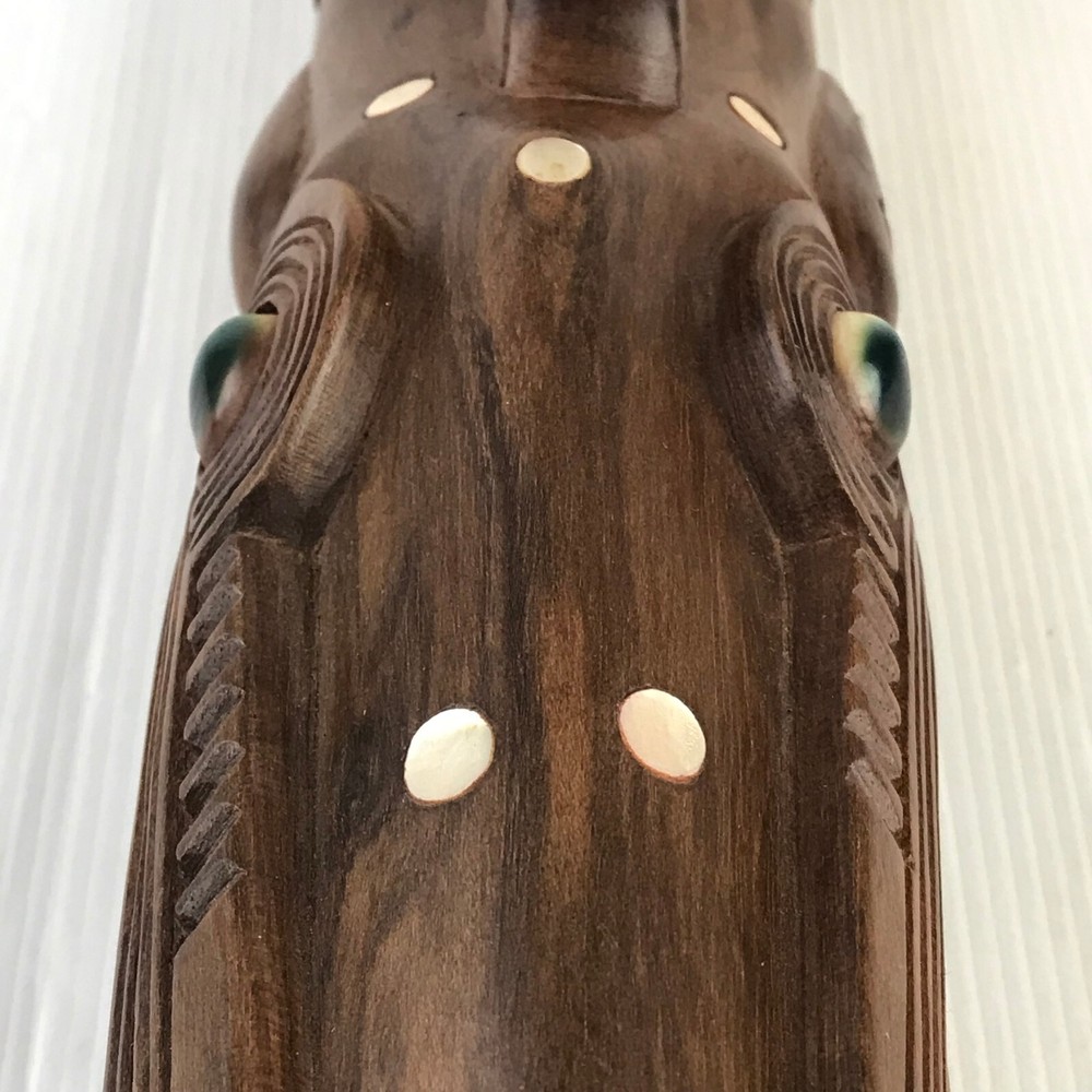 Vintage Wooden Dragon Drum 49 cm