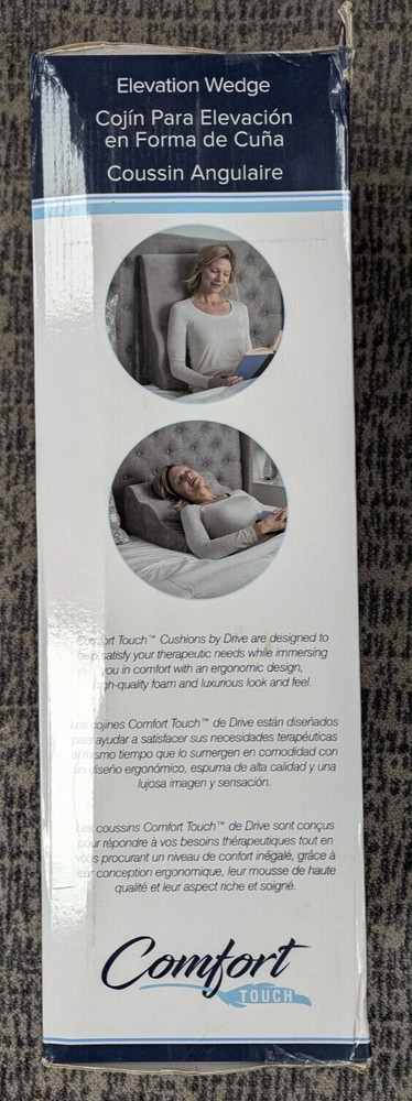 Drive Comfort Touch Elevation Bed Wedge for Snoring and Sleep Comfor - Gray - D2