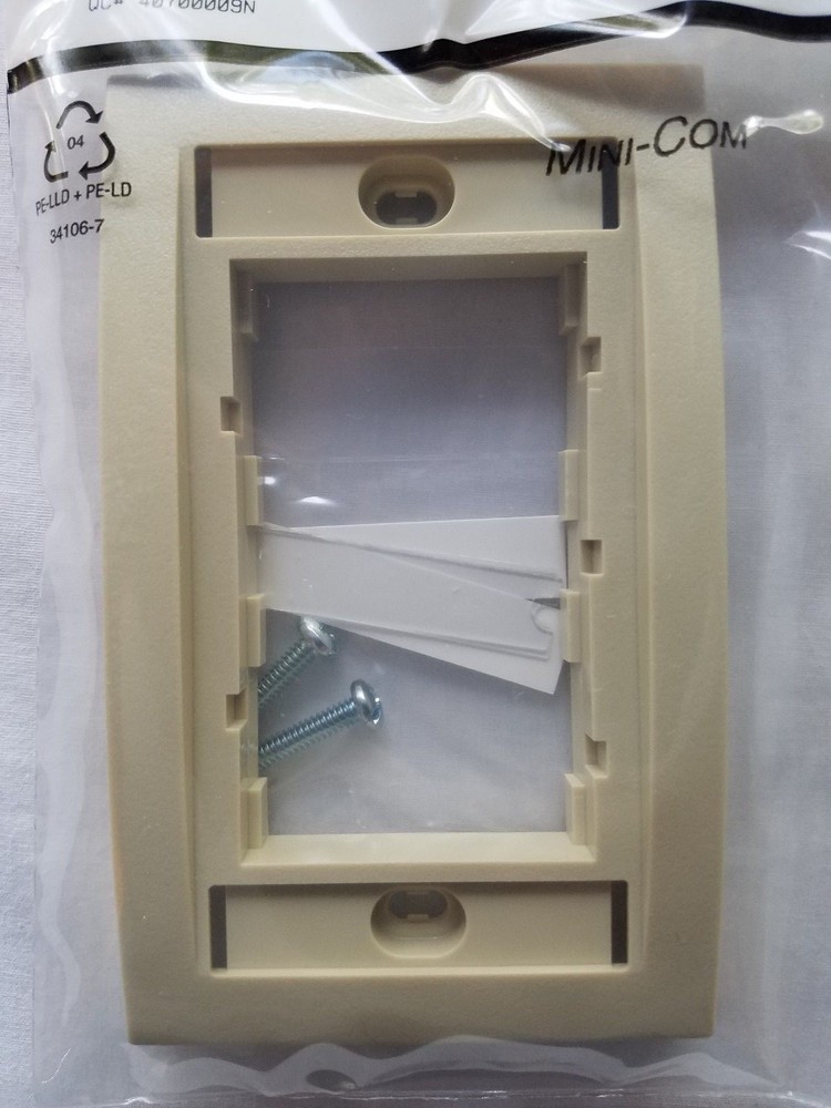 CBEEI Panduit Mini-Com Executive Faceplate Frame - Electric Ivory