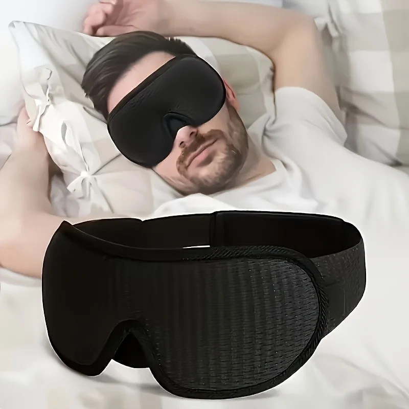3D Sleep Mask, Super Comfortable Light Blocking, Adjustable Headband, Soft Breat