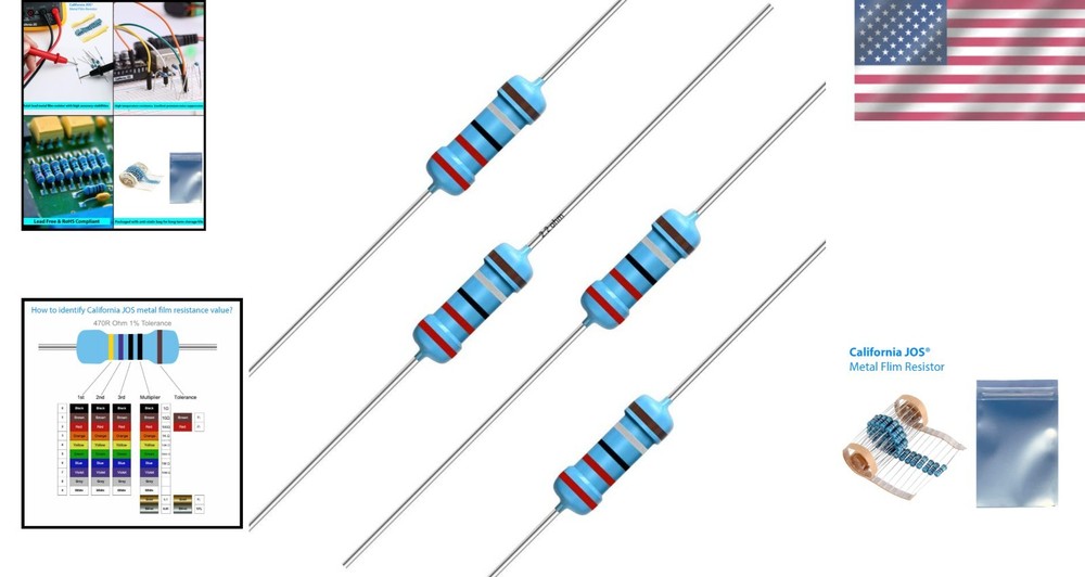 High-Quality 2.2 Ohm Resistors - 100PCS with Anti-Static Packaging for Longevity