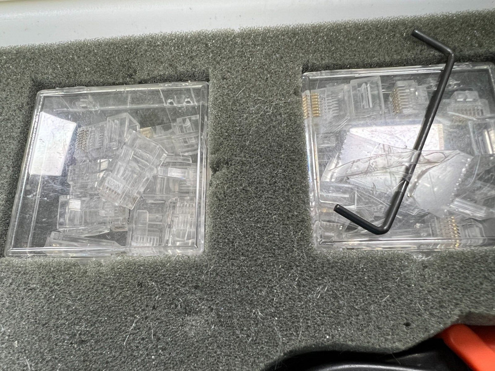 👀 NETWORK ETHERNET CAT 5 CABLE CRIMPER TOOL KIT