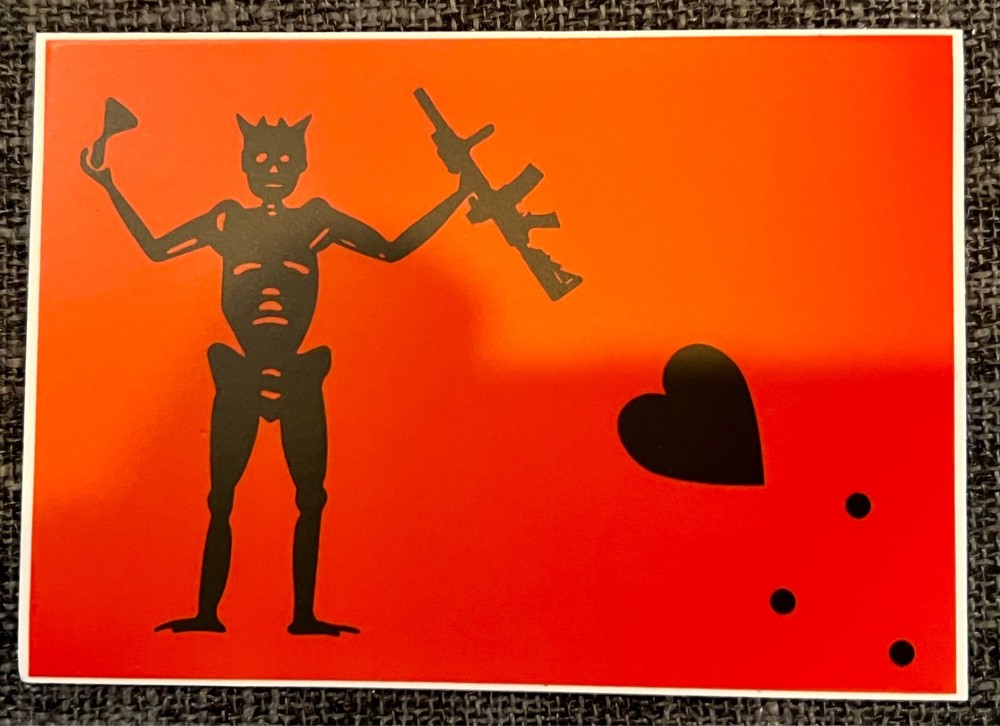 Privateer Group "Blockbeard" Red & Black Variant Sticker
