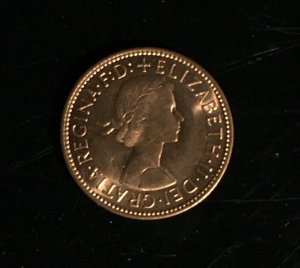 1966 GREAT BRITAIN 1/2 HALF PENNY- 40 count - Great Gift Idea