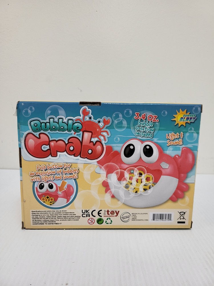 Summer Blast Bubble Crab Bubble Machine - Ages 3+