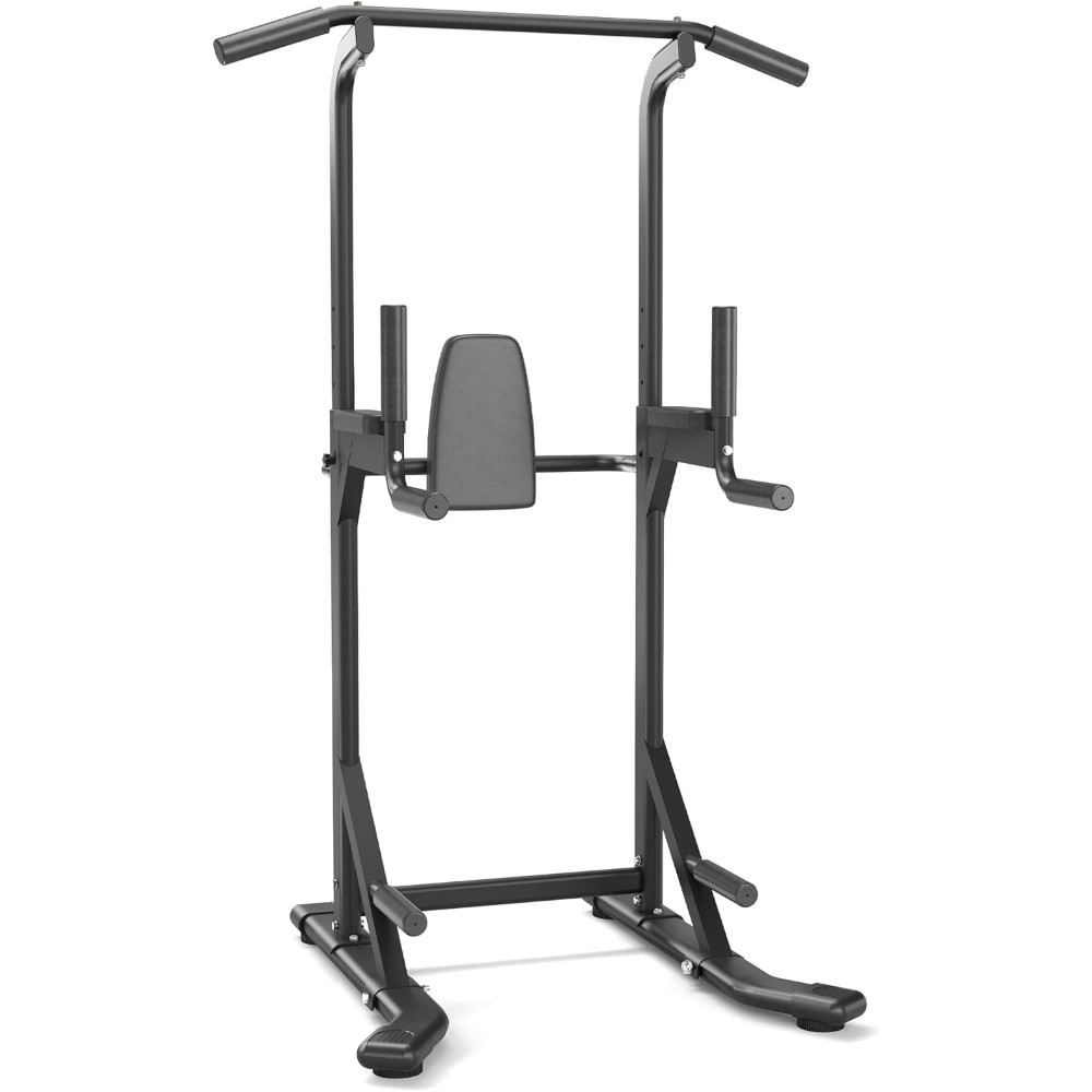 Freestanding Pull Up & Dip Station, 450LB Capacity Power Tower Strength Training
